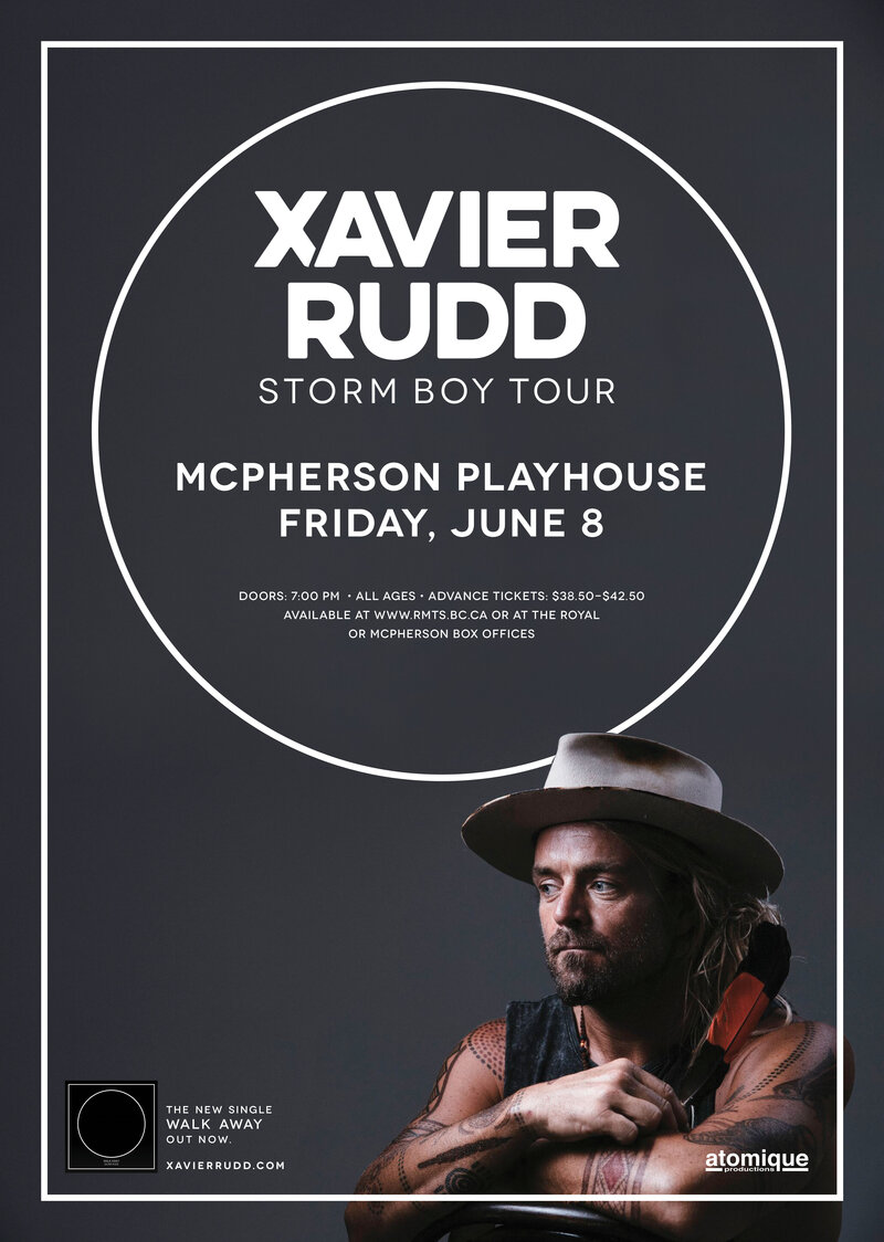 Xavier Rudd, Emmanuel Jal  @ McPherson Playhouse Jun 8 2018 - Jun 8th @ McPherson Playhouse