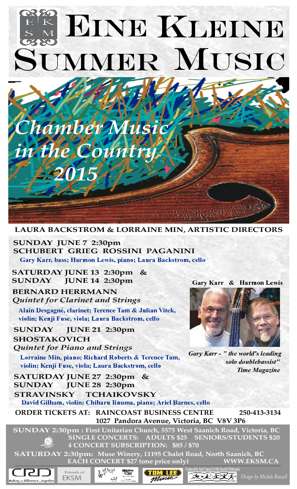 Richard Roberts, Lorraine Min, Kenji Fuse, Laura Backstrom @ First Unitarian Church of Victoria,  5575 West Saanich Road Jun 21 2015 - May 7th @ First Unitarian Church of Victoria,  5575 West Saanich Road