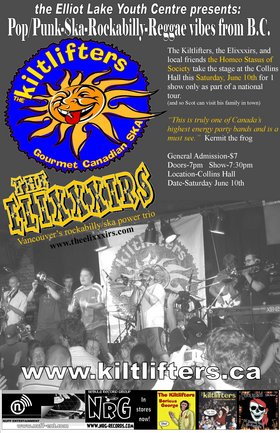 Puke & Rally Tour 2006: Kiltlifters, The EliXXXirs, Homeo Stasus of Society @ Collins Hall - Jun 10, 2006