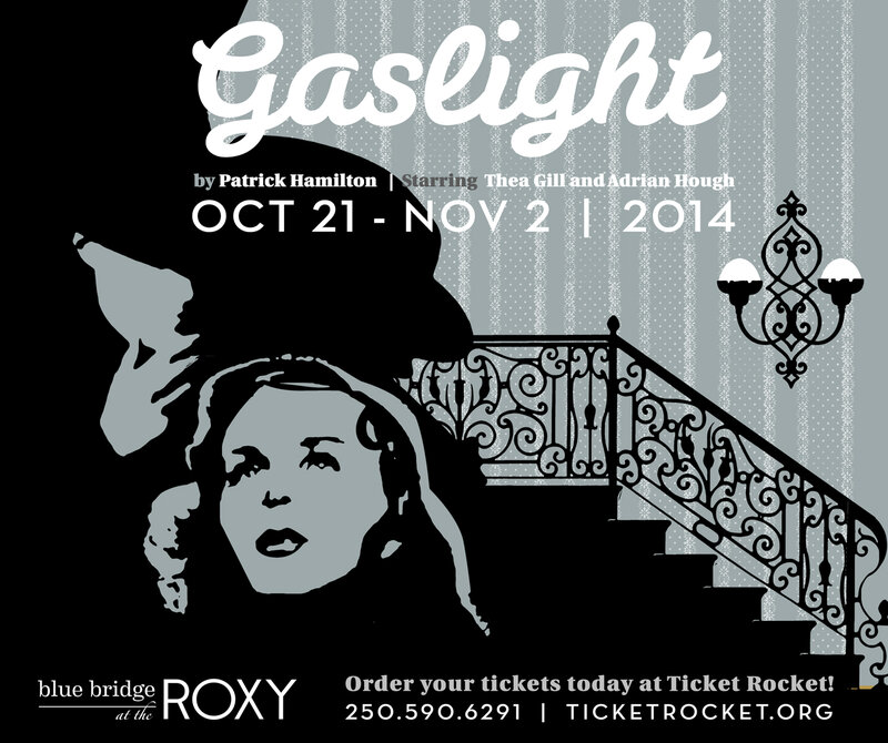 Gaslight- A Victoria Thriller: Thea Gill, Adrain Hough, Wes Borg, Iris Macgregor Bannerman, Grace Vukovic @ Blue Bridge Repertory Theatre - Oct 21, 2014
