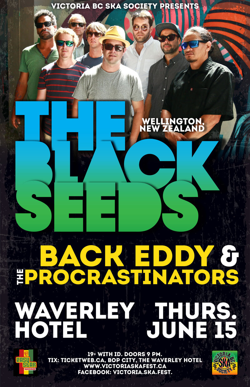 The Black Seeds meet Back Eddy & the Procrastinators (again): The Black Seeds, Back Eddy and the Procrastinators @ The Waverley Hotel Jun 15 2017 - May 6th @ The Waverley Hotel