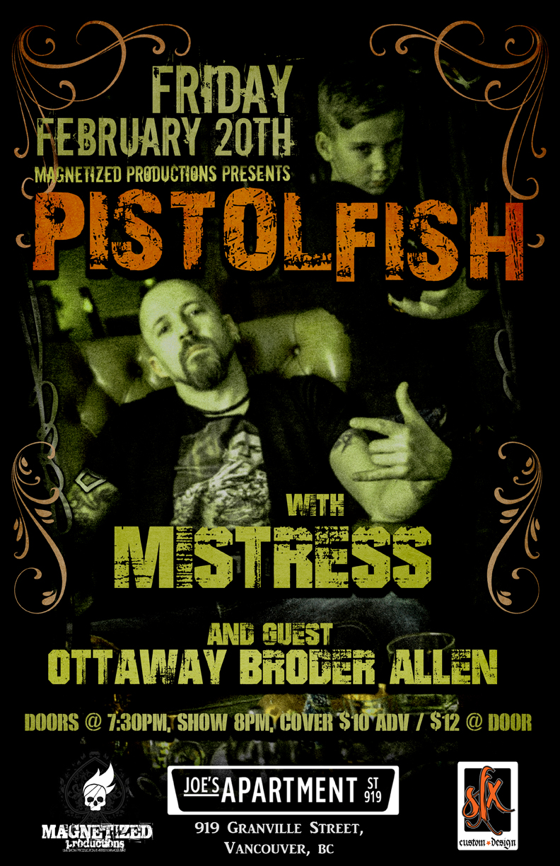 Pistolfish, Mistress 1984, Ottaway, Broder, Allen @ Joe's Apartment Feb 20 2015 - May 12th @ Joe's Apartment