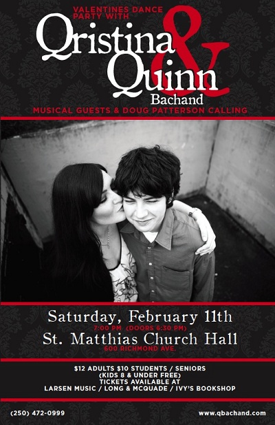 Valentines Dance Party: Qristina & Quinn Bachand @ St Matthias Church Feb 11 2012 - May 8th @ St Matthias Church