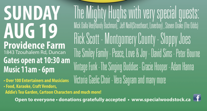 Special Woodstock @ Providence Farm Aug 19 2018 - May 7th @ Providence Farm