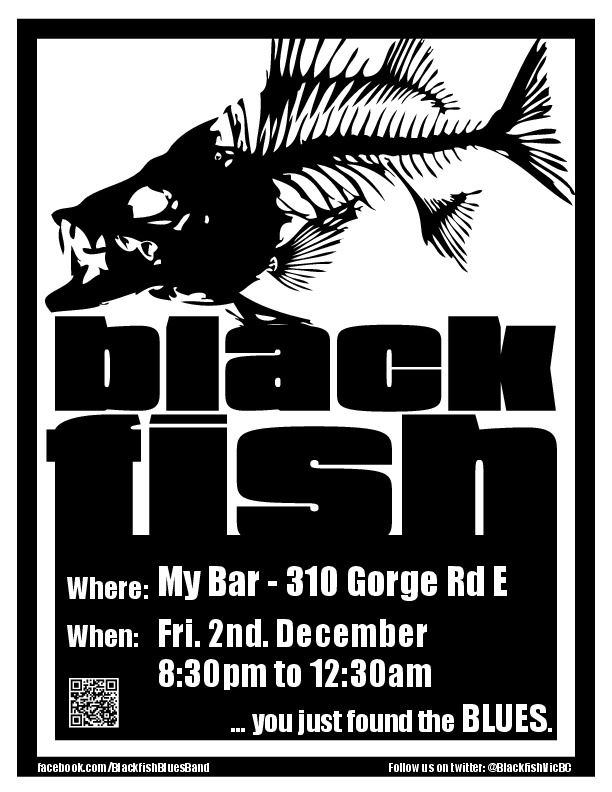 Blackfish @ My Bar and Grill Dec 2 2016 - May 6th @ My Bar and Grill