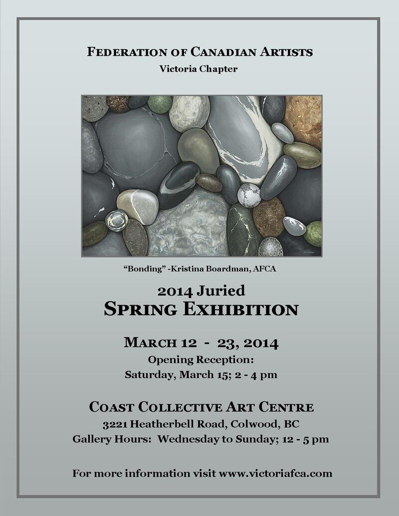 OPENING RECEPTION: 2014 Juried Spring Exhibition and Sale @ Coast Collective Art Society Mar 15 2014 - May 5th @ Coast Collective Art Society