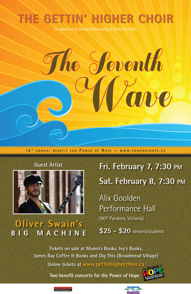 The Gettin' Higher Choir, Oliver Swain (Guitar, banjo & Vocals), Quinn Bachand (Guitar), Richard Moody (Violin), Warren Hooley  (Vocalist) @ Alix Goolden Performance Hall Feb 7 2014 - May 6th @ Alix Goolden Performance Hall