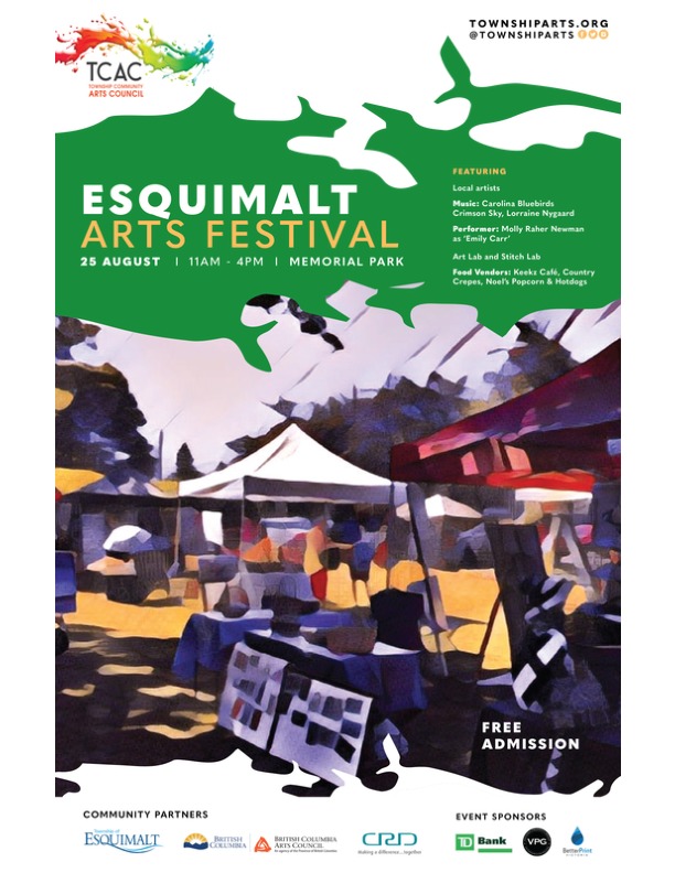 Esquimalt Arts Festival: Lorraine Nygaard @ Memorial Park Aug 25 2019 - May 6th @ Memorial Park