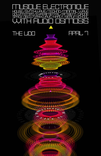 Musique electronique avec: Audio Osmosis @ The Lido Apr 7 2018 - May 8th @ The Lido