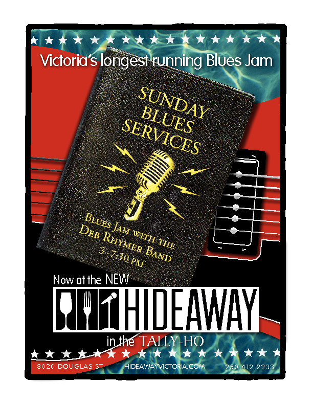 Sunday Blues Service: Deb Rhymer (Hunt) (Hunt) @ Hideaway Caf&eacute; May 15 2016 - May 8th @ Hideaway Caf&eacute;