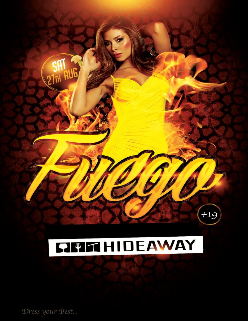 Fuego: DJ Moses @ Hideaway Caf&eacute; Aug 27 2016 - May 8th @ Hideaway Caf&eacute;