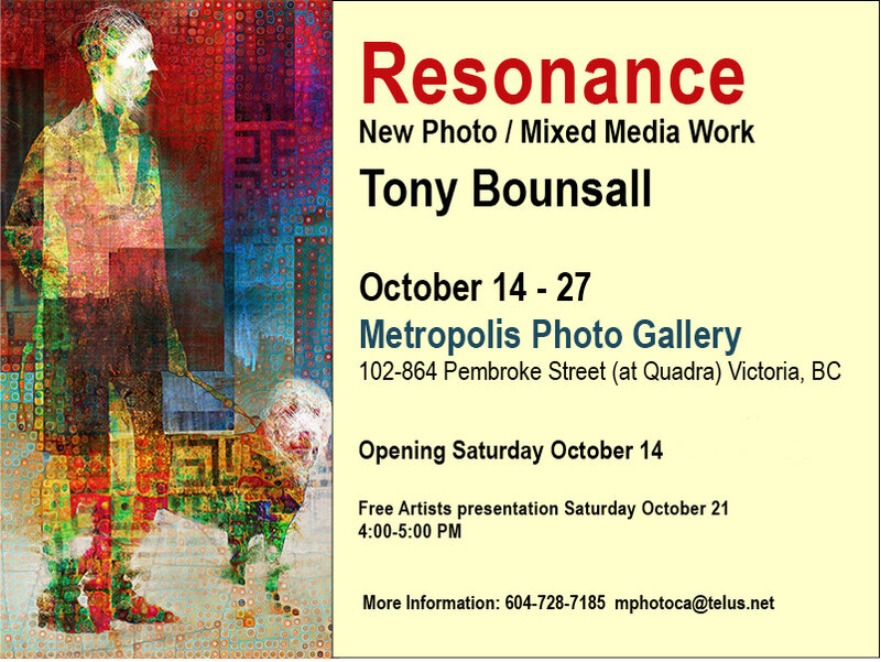 Resonance: Tony Bounsall @ Metropolis Photo Gallery Oct 14 2017 - May 6th @ Metropolis Photo Gallery