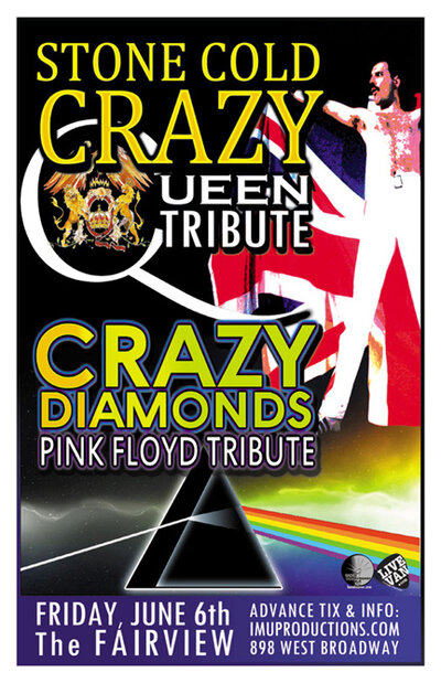 Stone Cold Crazy, Crazy Diamonds @ Fairview Pub Jun 6 2014 - May 7th @ Fairview Pub