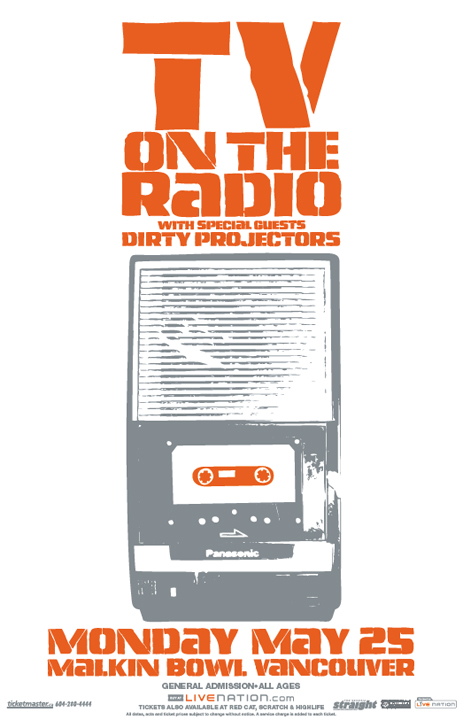 TV on the Radio, Dirty Projectors @ Malkin Bowl (Stanley Park) Dec 31 1969 - May 6th @ Malkin Bowl (Stanley Park)