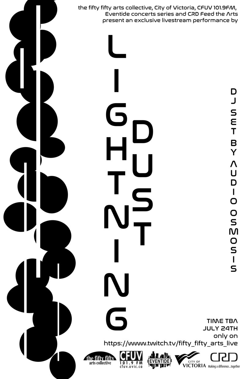 Eventide Music Series presents: Lightning Dust, Audio Osmosis @ the fifty fifty arts collective Jul 24 2020 - May 6th @ the fifty fifty arts collective
