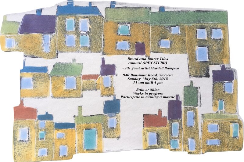 Bread and Butter Tiles Open Studio Day: Rosemary Murray, Mardell Rampton @ 940 Dunsmuir Road May 6 2018 - Jun 3rd @ 940 Dunsmuir Road