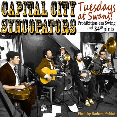 Capital City Syncopators @ Swans Brewpub Jul 24 2012 - Jun 18th @ Swans Brewpub