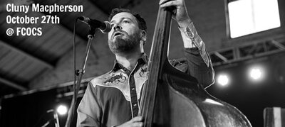Victoria Bluegrass Association presents: Cluny Macpherson , Country Squall @ First Church of Christ, Scientist Oct 27 2015 - May 6th @ First Church of Christ, Scientist