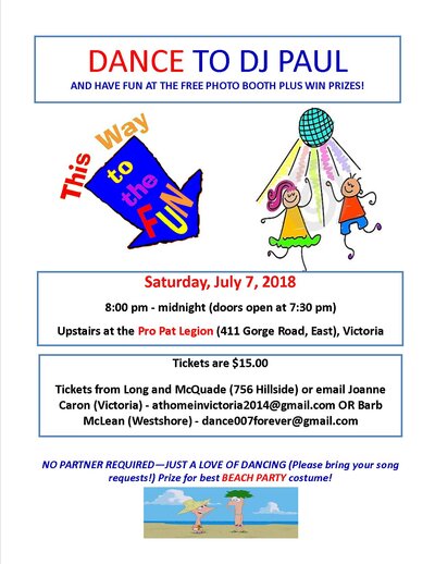 Fun dance to fabulous DJ Paul @ Trafalgar Pro Patria Legion Br 292 Jul 7 2018 - Jun 6th @ Trafalgar Pro Patria Legion Br 292