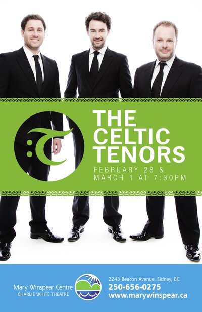The Celtic Tenors @ Mary Winspear Centre Feb 28 2017 - Jun 10th @ Mary Winspear Centre