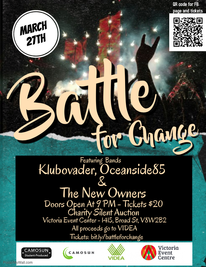 Battle for Change: KLUBOVADER, Oceanside 85,  The New Owners @ Victoria Event Centre Mar 27 2019 - May 6th @ Victoria Event Centre