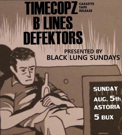 WHITELIGHT SUNDAY@THE ASTORIA: TIMECOPZ TAPE RELEASE SHOW, B-Lines, Defektors @ The Astoria  Aug 5 2012 - May 6th @ The Astoria 