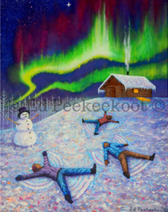 Dance of the Northern Lights by 
Ed Peekeekoot