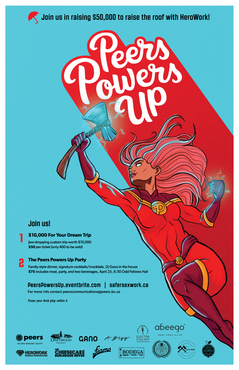 Peers Powers Up: Alison Bigg artist, Cheesecake Burlesque Revue, Electra Pole Art Productions, Mike Gano @ Odd Fellows Hall Apr 25 2019 - May 6th @ Odd Fellows Hall