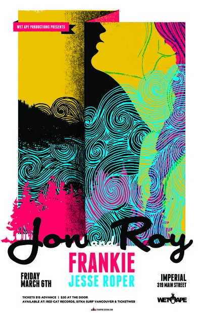 Jon and Roy, FRANKIE, Jesse Roper @ The Imperial Mar 6 2015 - May 11th @ The Imperial