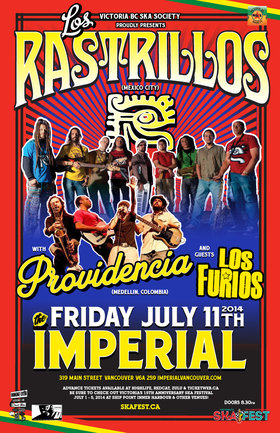LOS RASTRILLOS MAKE LONG AWAITED RETURN TO VANCOUVER w/PROVIDENCIA from Medellin, Colombia and Los Furios!: Los Rastrillos, Providencia, Los Furios @ The Imperial Jul 11 2014 - May 6th @ The Imperial