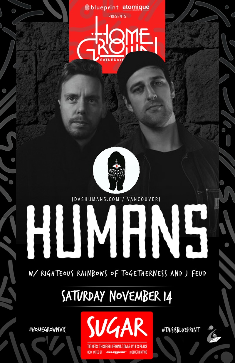 Humans, The Righteous Rainbows of Togetherness, J Feud @ Capital Ballroom Nov 14 2015 - May 6th @ Capital Ballroom