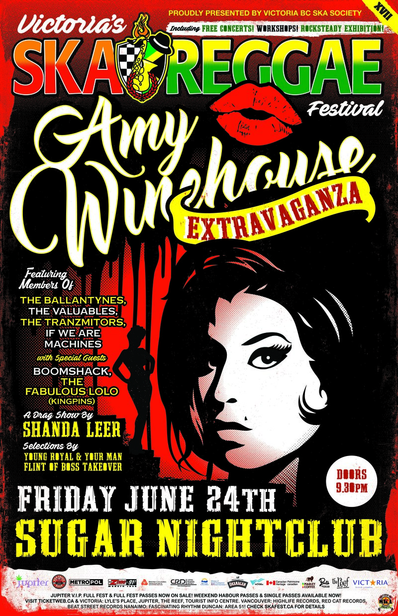 AMY WINEHOUSE EXTRAVAGANZA (A special tribute to Amy featuring members of: The Ballantynes, The Valuables, Boomshack, The Fabulous Lo Lo @ Capital Ballroom Jun 24 2016 - May 9th @ Capital Ballroom