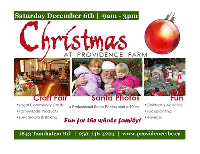An old fashion Christmas at Providence Farm @ Providence Farm Dec 6 2014 - May 7th @ Providence Farm