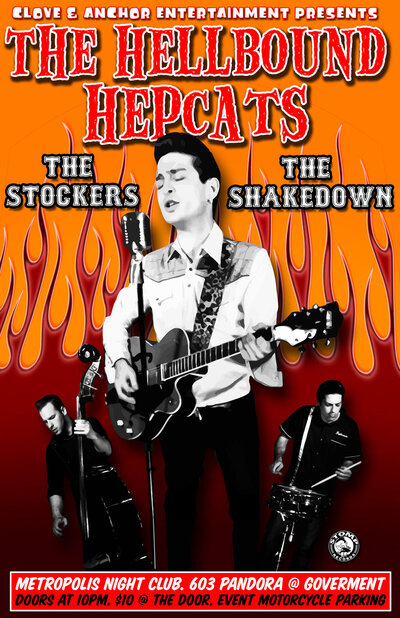 Hellbound Hepcats, The Stockers, Shakedown @ Metropolis Oct 7 2011 - May 8th @ Metropolis