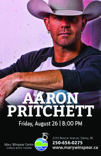 Aaron Pritchett @ Mary Winspear Centre Aug 26 2016 - May 6th @ Mary Winspear Centre