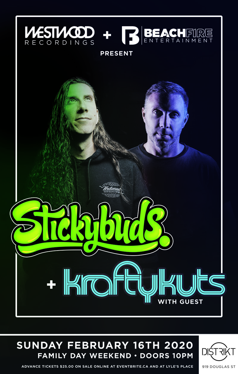 STICKYBUDS, Krafty Kuts @ Distrikt Feb 16 2020 - May 10th @ Distrikt