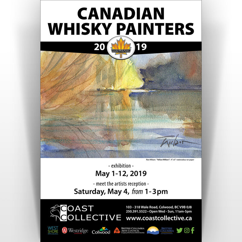 Canadian Whiskey Painters 2019 Exhibition @ Coast Collective Art Society May 1 2019 - Jul 24th @ Coast Collective Art Society