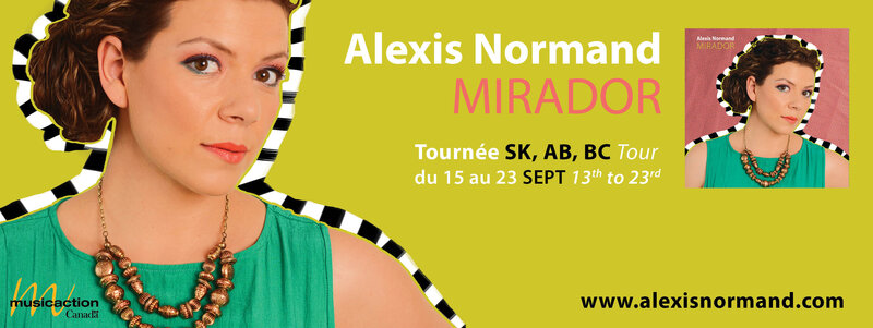 Bilingual Jazz-Folk Singer & WCMA Nominee Alexis Normand: Alexis Normand @ Spiral Cafe - Sep 20, 2013
