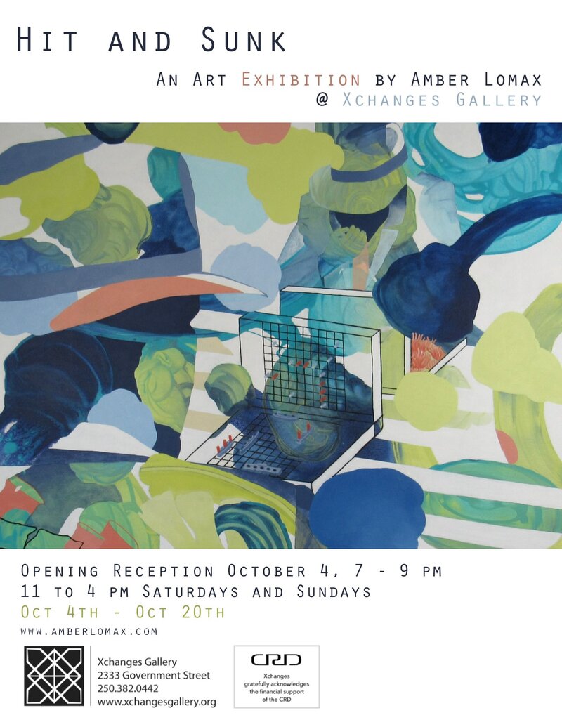 Hit and Sunk an Art Exhibition by: Amber Lomax @ Xchanges Gallery Oct 5 2019 - May 7th @ Xchanges Gallery