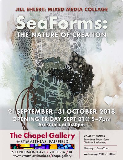 SeaForms: The Nature of Creation: Jill Ehlert @ The Chapel Gallery Sep 21 2018 - May 8th @ The Chapel Gallery