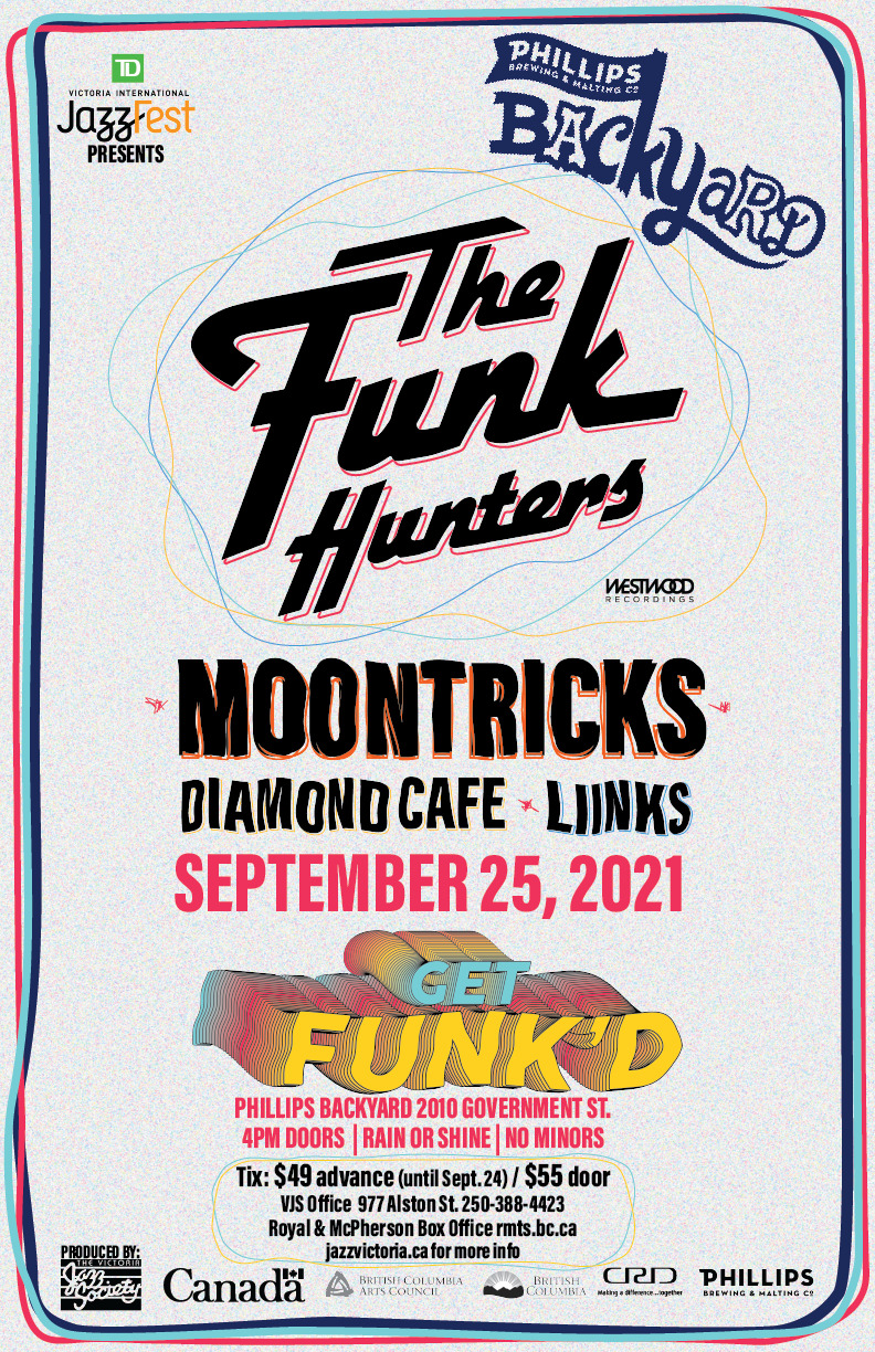TD JazzFest Presents: Get Funk'd at Phillips Backyard: The Funk Hunters, Moontricks, Diamond Cafe, Liinks @ The Phillips Backyard - Sep 25, 2021