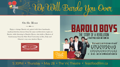 FEAST FOOD & FILM: We Will Barolo You Over @ Vic Theatre - May 28, 2015