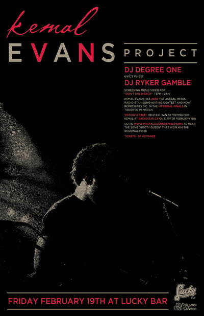 Kemal Evans Project, DJ Degree One, Dj Ryker Gamble @ Lucky Bar Feb 19 2010 - May 7th @ Lucky Bar