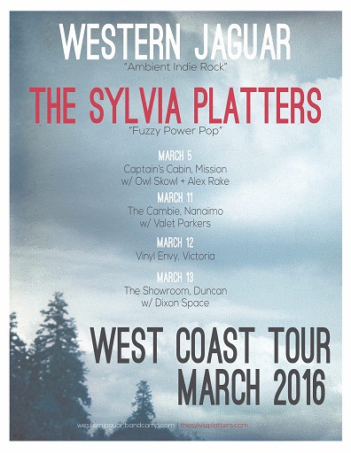 Western Jaguar, The Sylvia Platters, Valet Parkers @ The Cambie Nanaimo Mar 11 2016 - May 7th @ The Cambie Nanaimo