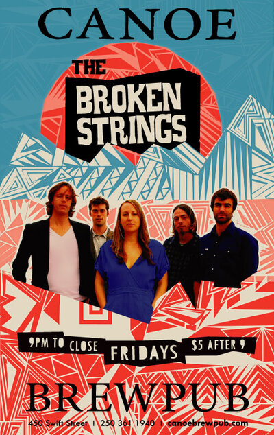 Live every Friday night: The Broken Strings @ Canoe Brewpub - May 10, 2013