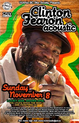 CLINTON FEARON'S ACOUSTIC SPECIAL: Clinton Fearon @ Lucky Bar Nov 8 2009 - May 7th @ Lucky Bar