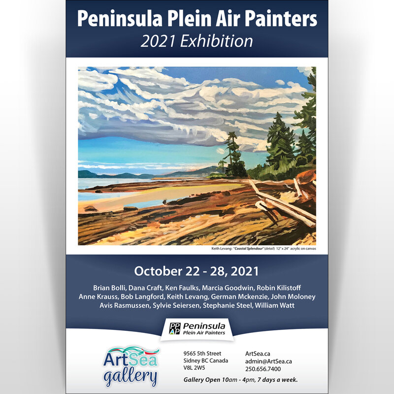 Peninsula Plein Air Painters Annual Exhibition @ Tulista Arts Centre 9565 - 5th Street - Oct 22, 2021