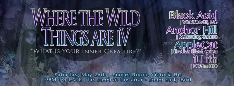 Where the Wild Things are IV: Applecat, Black Acid, Anchor Hill, illith @ Sunset Labs May 26 2018 - May 6th @ Sunset Labs
