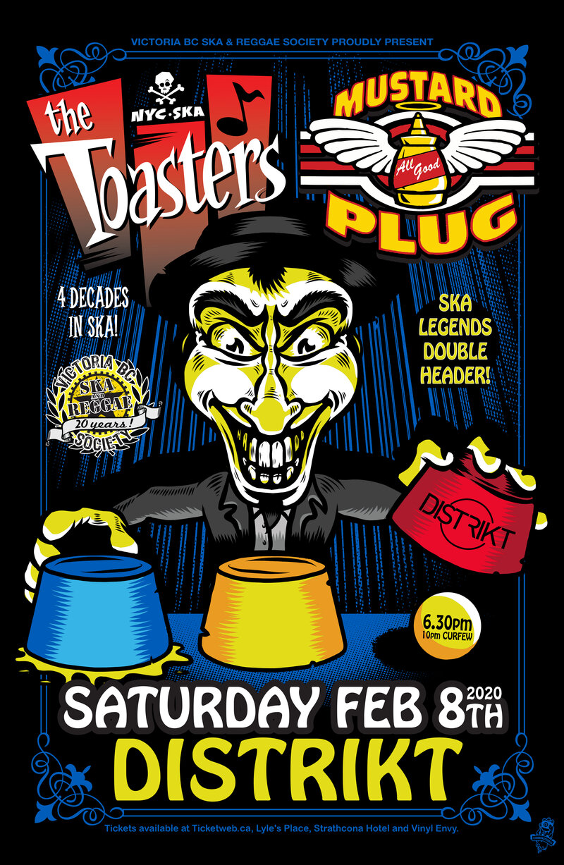 Double Headliner show! Early Show!: The Toasters, Mustard Plug @ Distrikt Feb 8 2020 - May 8th @ Distrikt