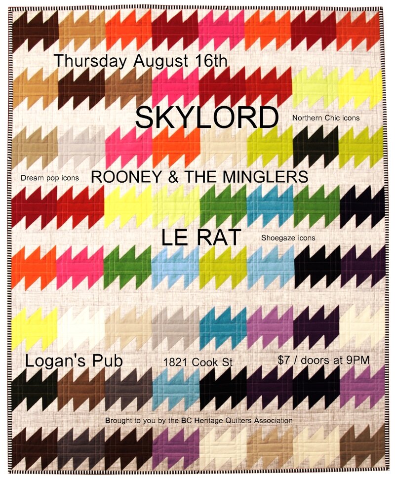 SKYLORD, ROONEY + THE MINGLERS, Le Rat @ Logan's Pub Aug 16 2012 - May 18th @ Logan's Pub